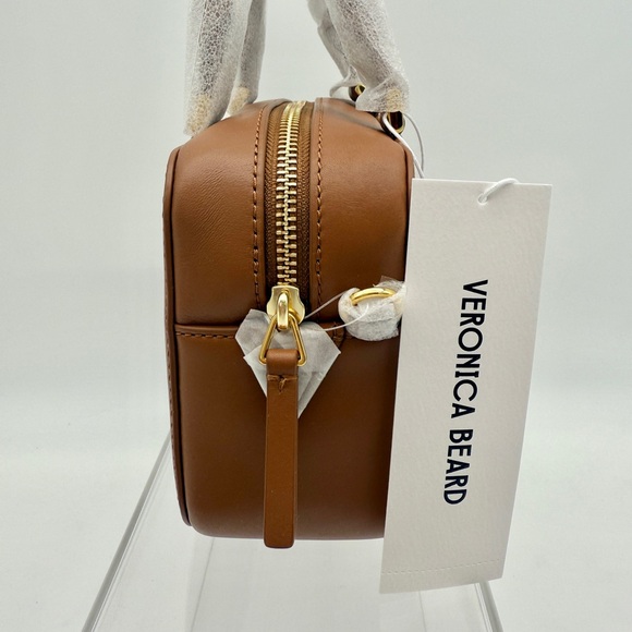 Veronica Beard NWT Boxy Top-Handle Bag Tan Hazel - Picture 5 of 15